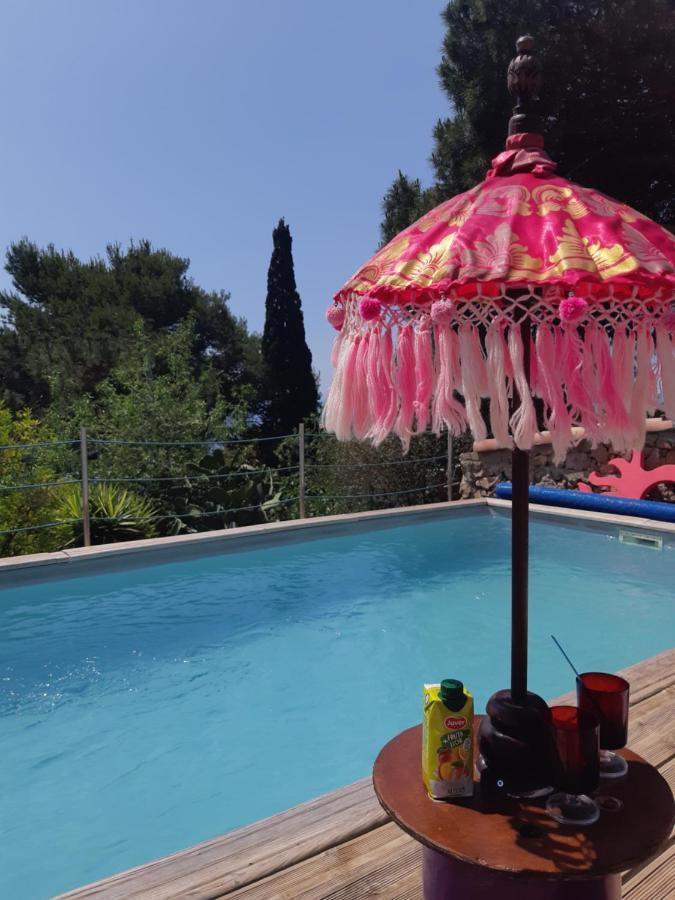 Haut De Villa Au Mont St Clair Vue Exceptionnelle Mer Et Foret Terrasses, Piscine, Petanque, Solarium Prives Sete Exterior photo